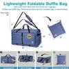 Bago Big XXL Foldable Duffel Bags for Traveling Women & Men - 140L Packable Duffle Bag for Travel with Shoe Compartment - Water Repellant, Heavy Duty, Lightweight Folding & Collapsible (SnowDepBlue) view 3