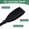 OBTANIM 18 Inch Riding Crop PU Leather Horse Whip Crop for Equestrian Horses (Style A, Gold) view 3