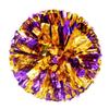 AODUOER 2 Pack Metallic Cheerleading Pom Poms for Game Cheering Squads Football Basketball Sports Dancing Party Kids Adults Plastic Cheer Pompoms Cheerleader Costume Women (Purple/Gold) view 1