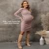 abKylie Pink Maternity Bodycon Dress - Baby Shower & Christmas - Size S view 3
