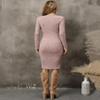 abKylie Pink Maternity Bodycon Dress - Baby Shower & Christmas - Size S view 4
