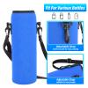 Water Bottle Carrier , Insulated Water Bottle Holder Bag Case Pouch Cover 1L adjust Shoulder Strap , Travel Water Bottle Bag (Blue) , Water Bottle Holder Case Bag Sleeve slinger Carrier , Insulated view 4