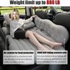 Car Air Mattress Back Seat Truck, Inflatable Blow Up Bed with 2 Pillows and Electric Car Air Pump Portable Sleeping Pad for Travel Camping (Blue) view 2