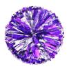 AODUOER 2 Pack Metallic Cheerleading Pom Poms for Game Cheering Squads Football Basketball Sports Dancing Party Kids Adults Plastic Cheer Pompoms Cheerleader Costume Women (Purple/Silver) view 1
