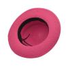 Mens and Womens Square Buckle Dome Panama Lafite Flat Top Straw Hat Summer Travel Sunshade Bucket Rain Hat Men Black view 2