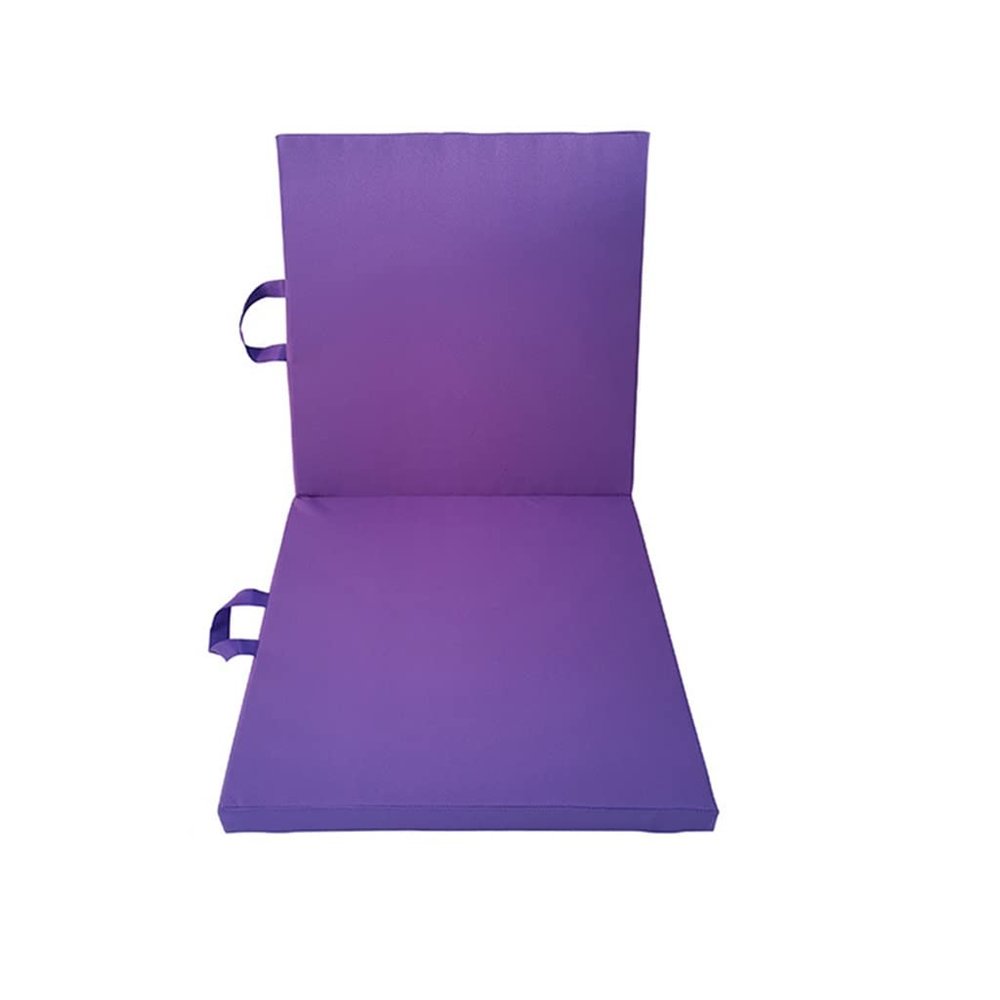 Agility Training Cone Bi-Fold PU Gymnastics Tumbling Mat, Waterproof and Non-Slip, Easy to Carry for Dancing, Martial Arts Practice, Sit-ups (Color : Purple, Size : 100x50x5cm)