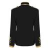ODIZLI Men's Jacket Long Sleeve Costume Victorian Ball Gown Beast Boy Cosplay Stand Collar Overall Jacket Prince Eric Costume Adult King Costume for Festival Halloween Clothes A#Black S view 2