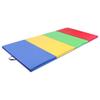 Agility Training Cone 5cm Thick Four-fold Folding Gymnastics Tumbling Mat, for Dance, Martial Arts Practice, Sit-ups, Exercise Mat with Handle (Size : 240x120x5cm) view 2