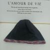 Womens and Mens Double Layer Thick Warm Pullover Hat Confinement Hat Check Ear Guard Hat Hat Chin Strap Purple view 2
