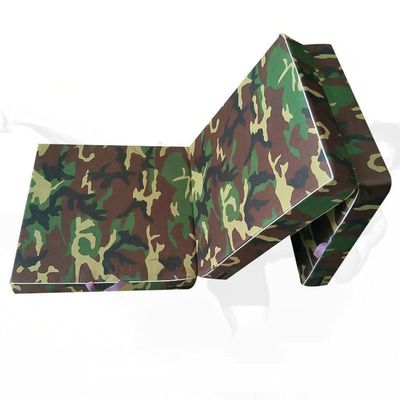 Agility Training Cone Thickened and Enlarged Folding Gymnastics Mat, Camouflage Fitness Training Mat, Multi-Sport Tumbling Mat (Size : 180x60x5cm)