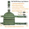 TAFTACFR Tactical Heavy Duty Mesh MOLLE Drop Leg Platform Universal Drop Leg Panel with Adjustable Belt & Thigh Straps (Ranger Green) view 2