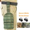 TAFTACFR Tactical Heavy Duty Mesh MOLLE Drop Leg Platform Universal Drop Leg Panel with Adjustable Belt & Thigh Straps (Ranger Green) view 4