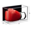 Better Display Cases Acrylic Boxing Glove Display Case with Black Back Horizontal Wall Mount (V17/A044) view 2