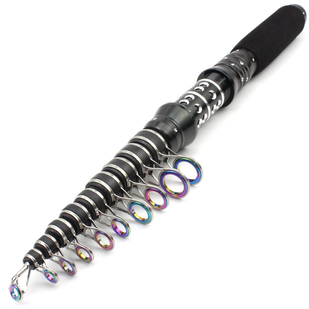 1.5m Ultra Short Carbon Telescopic Fishing Rod Fast Action Ultralight Carp Surf Spinning Rod Pocket Travel Pole