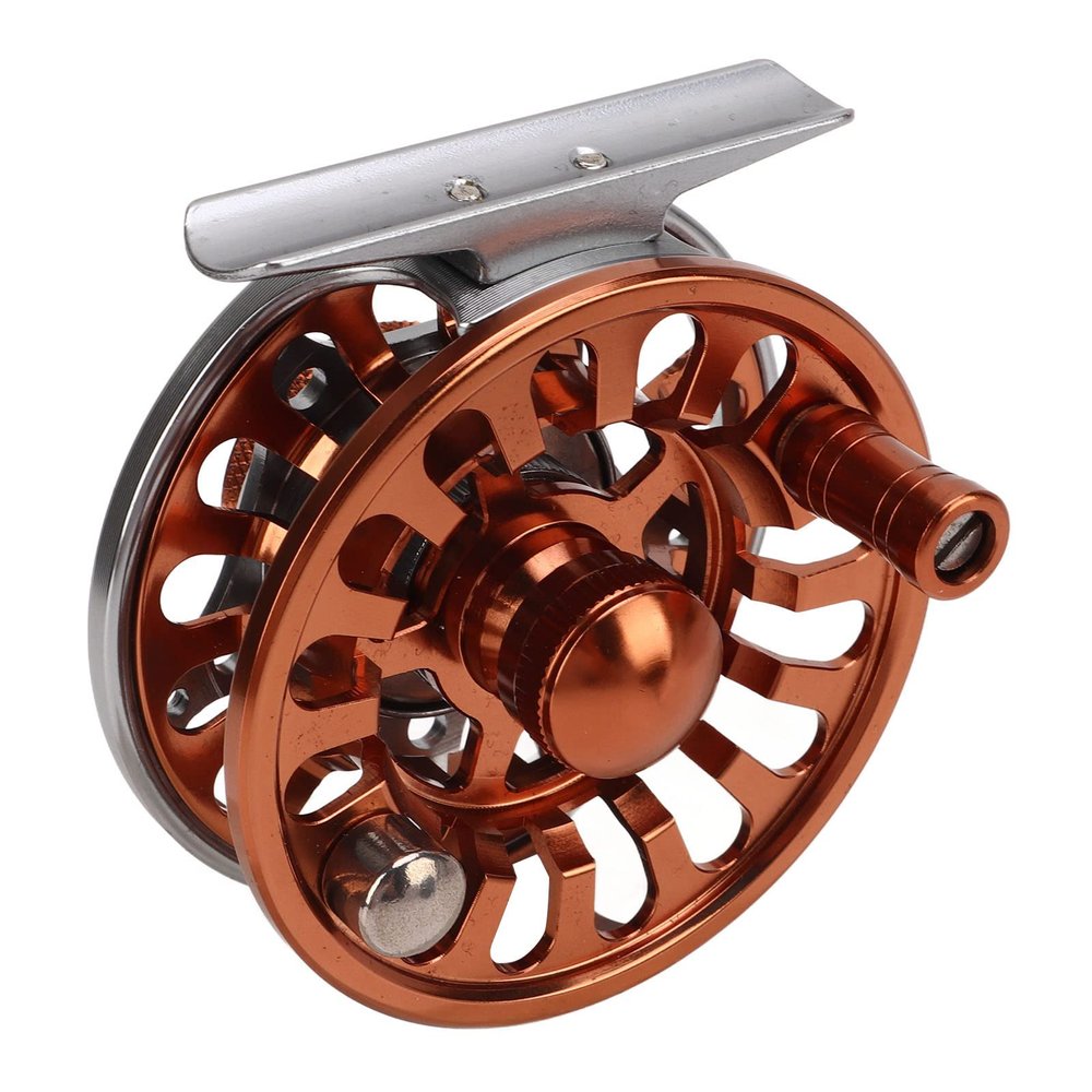 Alomejor Fly Fishing Reel, Efficient Braking Smooth Performance, Fly Reel, 3 Bearings Adjustable CNC Precision Forged for Outdoor Fishing Enthusiasts Freshwater Streams