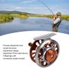Alomejor Fly Fishing Reel, Efficient Braking Smooth Performance, Fly Reel, 3 Bearings Adjustable CNC Precision Forged for Outdoor Fishing Enthusiasts Freshwater Streams view 2