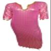 Belly Dance (Fushia x Gold Nancy Stretchy Galabeya Dress Costume Baladi Saidi