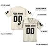 Custom Replica Football Jersey, Football Uniform, Personalize Your Team Name and Number, Fans Gift Men Women Youth,S-6XL cream view 3