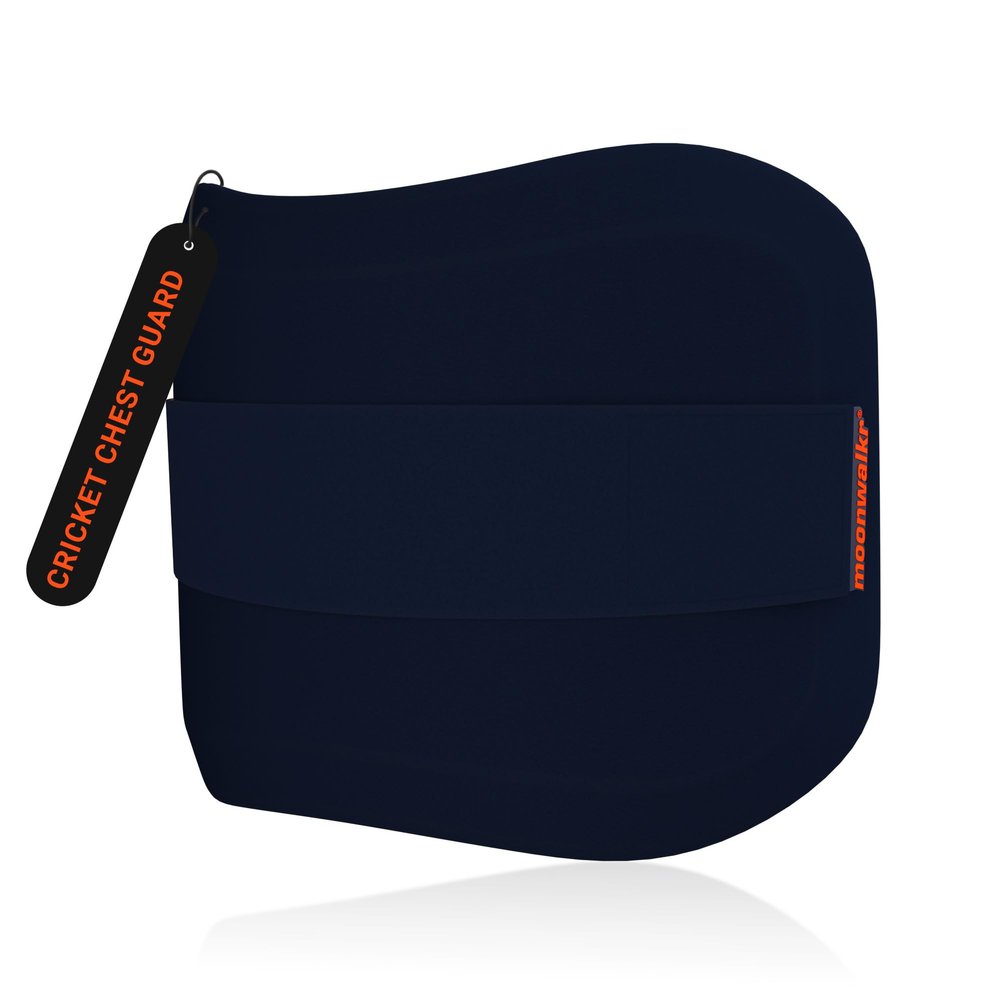 moonwalkr Cricket Chest Guard Protective Gear for Batters (5'4" - 6'6") Lightweight Cricket Equipment Maximum Protection Durable Chest Guard for Players (Blue, Adult)