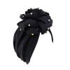 Women Head Scarf Hat Cap Hair Scarf Turban Head Wrap Turban Hats Headwear Headbands for Girls, Black, One Size view 1