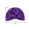 Women Head Scarf Hat Cap Hair Scarf Turban Head Wrap Turban Hats Headwear Headbands for Girls, Black, One Size view 2