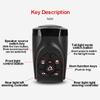 JYYBN Rear Bike Tail Light, Ultra Bright USB Rechargeable Warning Bicycle Taillight with Loud Bike Horn Waterproof for Cycling Safety view 2