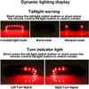 JYYBN Rear Bike Tail Light, Ultra Bright USB Rechargeable Warning Bicycle Taillight with Loud Bike Horn Waterproof for Cycling Safety view 3