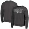 47 Men's Charcoal Las Vegas Raiders Locked In Headline Pullover Sweatshirt view 1