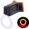 JYYBN Smart Bike Tail Light, USB Rechargeable Bicycle Taillights Ultra Bright LED Warning Bicycle Flashlight 5 Modes Waterproof for Cycling Safety,Round view 1