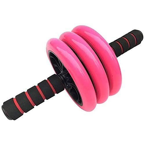 Feiyx Three Wheel Roller,Abdominal Core Carver Fitness Workout for Abs - Home Gym Workout,Abdominal Wheel Roller with Mat,Ab Wheel Roller Kit for Men Women Abdominal
