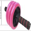 Feiyx Three Wheel Roller,Abdominal Core Carver Fitness Workout for Abs - Home Gym Workout,Abdominal Wheel Roller with Mat,Ab Wheel Roller Kit for Men Women Abdominal view 2