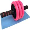 Feiyx Three Wheel Roller,Abdominal Core Carver Fitness Workout for Abs - Home Gym Workout,Abdominal Wheel Roller with Mat,Ab Wheel Roller Kit for Men Women Abdominal view 3