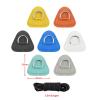 6Pcs PVC D Ring Patch Deck Rigging SUP D Ring Pad for Surfboard Thigh Straps Inflatable Boat (Orange) view 3