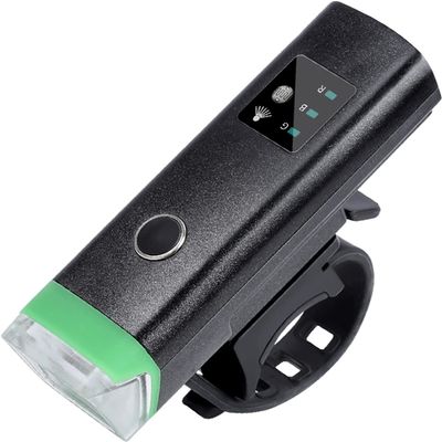 JYYBN USB Rechargeable Bike Light, 350 Lumens Bike Lights, 5 Lighting Modes Bicycle Light, Waterproof LED Digital Display Bike Light for Cycling