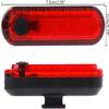 JYYBN 2 Pack Smart Bicycle Tail Light, Ultra Bright LED Warning Bicycle Flashlight USB Rechargeable Waterproof 4 Light Mode Options for Cycling Safety,Red view 2