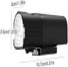 JYYBN Bike Light, 800 Lumens USB Rechargeable Bike Headlight, IPX6 Waterproof Bike Front Light, 7-Level Bright Light Mode Bike Light for Night Riding view 4