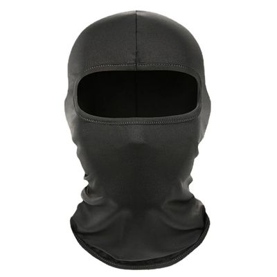JUSDIQIR Ski Mask Balaclava Face Mask Windproof Cycle Cap Sun Cold Protect Head Sheild Ice Silk Scarf Motorcycle Neck Gaiter (Black)