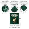 Cal Poly Mustangs Wordmark Double Sided House Banner Flag view 2