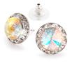 Star Light Jewelry | Crystal Clear and Crystal AB Rhinestone Clip On or Pierced Earrings for Dance, Pageant, Prom, Performance, Wedding 15mm Pierced view 2
