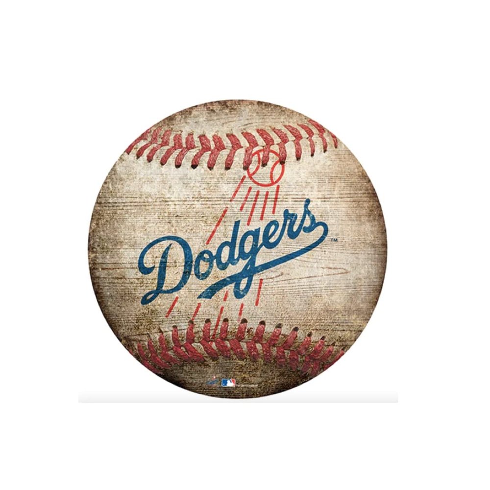 Dodgers 12" Baseball Shaped Sign