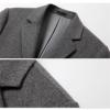 Men's Casual Wool Blend Sport Coat Vintage Slim Fit 2 Button Suit Jackets Single Breasted Blazer Overcoats (Grey,X-Large) view 3