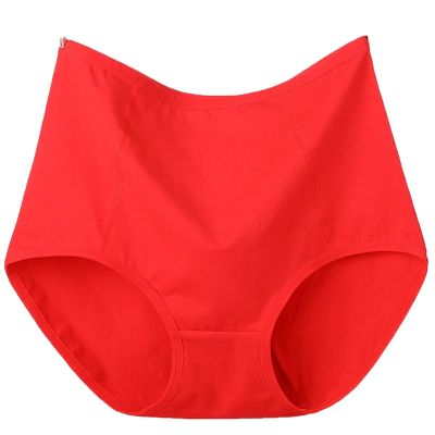 10XL Women Extra Large Super Plus Size Cotton Women's Panties Solid High Waist Lace Briefs Breathable Seamless Soft Ladies Panties (Color : 1, Size : 4X-Large)