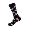 Drincoshow Gourmet Socks Donut Oreo Popcorn Sandwich Casual Cotton Socks European and American Street Trends Mid-Calf Socks (European code: 39-46,Doughnuts) view 1