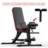 Utility Weight Bench with Leg Extension - Multi-Position Adjustable Bench for Strength Training, Dumbbell Exercise and Ab Workouts view 2