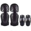 WIRUN Motorcycle Knee Pads & Elbow Pads for Men Women Adjustable Motocross Knee Shin Guards Protective Gear for Cycling Racing Skating Skateboarding (Black Knee/Elbow Pads) view 1