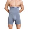 Ouruikia Men's Tummy Control Shapewear High Waist Body Shaper Slimming Underwear Shorts Belly Girdle Boxer Briefs with Fly Grey 2XL view 1
