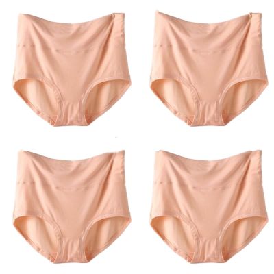4 Pieces Plus Size Comfortable Modal Women Underwear Pretty Panty Elastic Briefs High Waist Soft Women Panties (Color : Shape13, Size : 6XL)