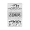 Alotozo Stepdad Engraved Wallet Card - Fathers Day Gift to My Bonus Dad - Step Dad Gifts from Daughter - Thank You for Loving Me As Your Own view 1