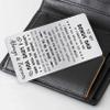 Alotozo Stepdad Engraved Wallet Card - Fathers Day Gift to My Bonus Dad - Step Dad Gifts from Daughter - Thank You for Loving Me As Your Own view 4