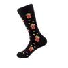 Drincoshow Gourmet Socks Donut Oreo Popcorn Sandwich Casual Cotton Socks European and American Street Trends Mid-Calf Socks (European code: 39-46,Popcorn) view 1